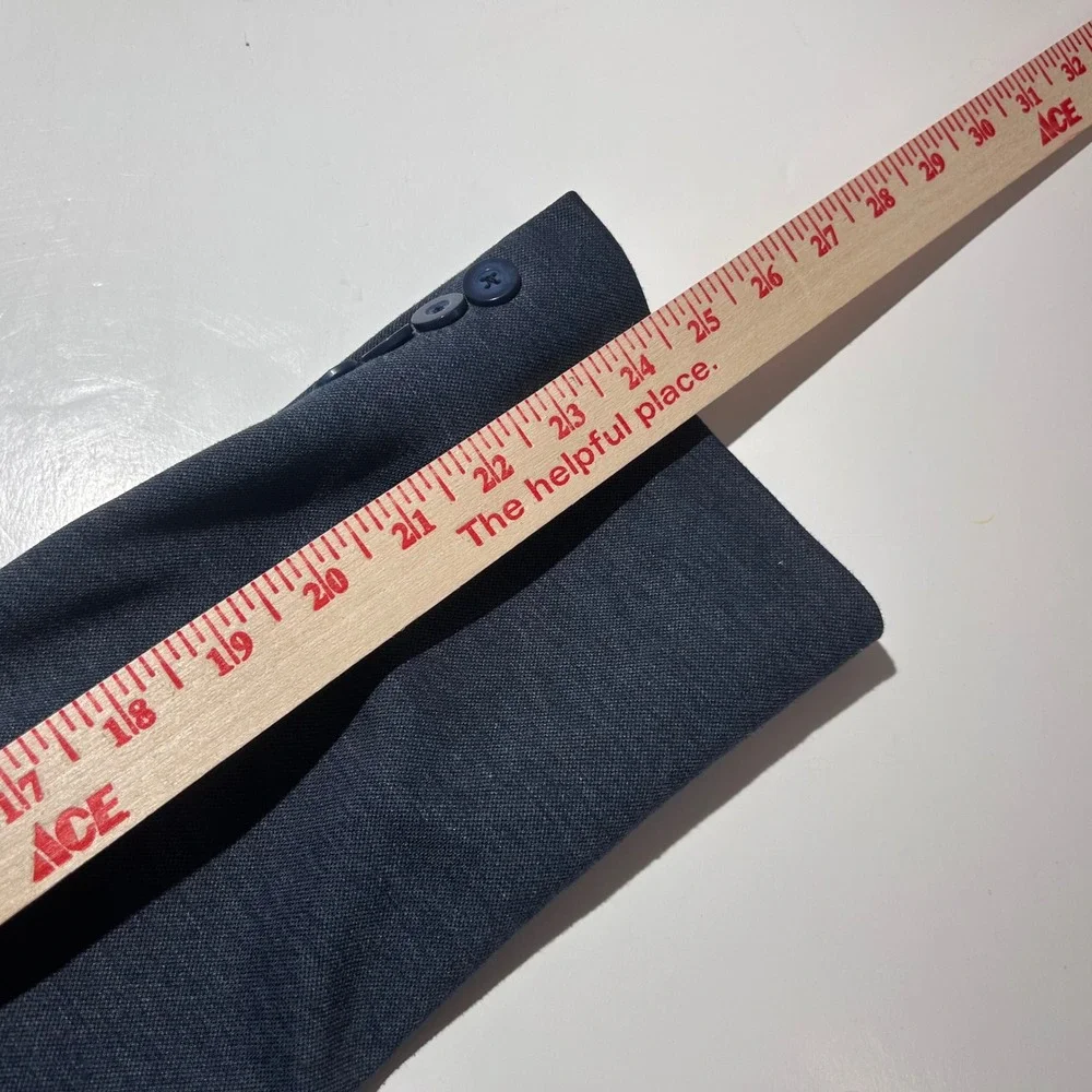 SYNRGY 3XL 54 56 Sport Coat Poly Rayon Blend Blue Two Button  Vented Formal